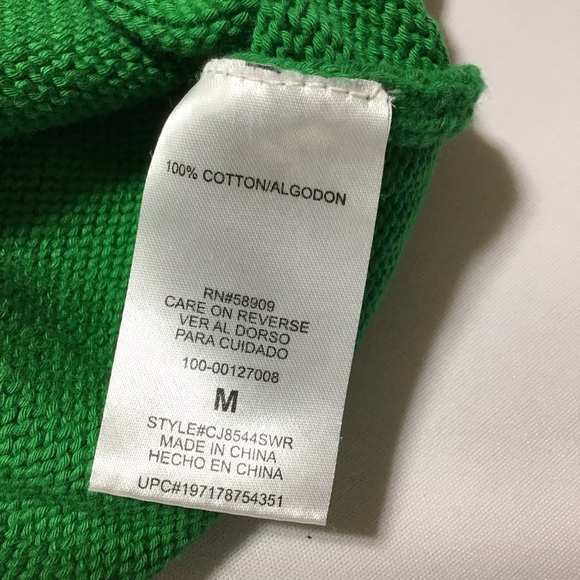 Copper Key Cotton Vibrant Green Roll Neck Cropped Sweater - Picture 5 of 9